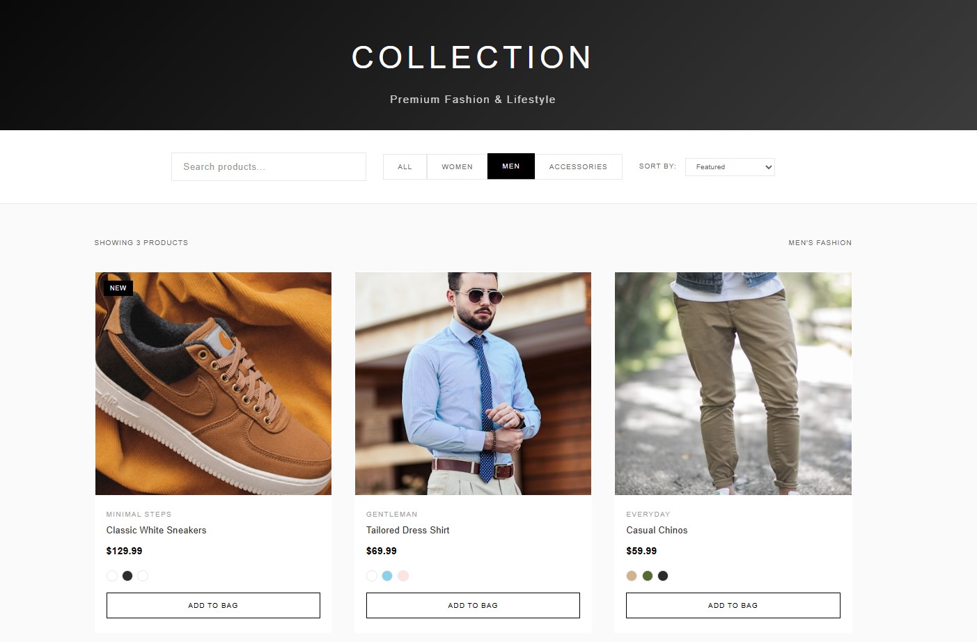 Catálogo de productos e-commerce