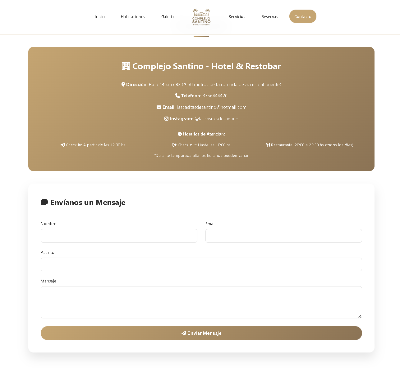 Motor de Reservas Online - integración online