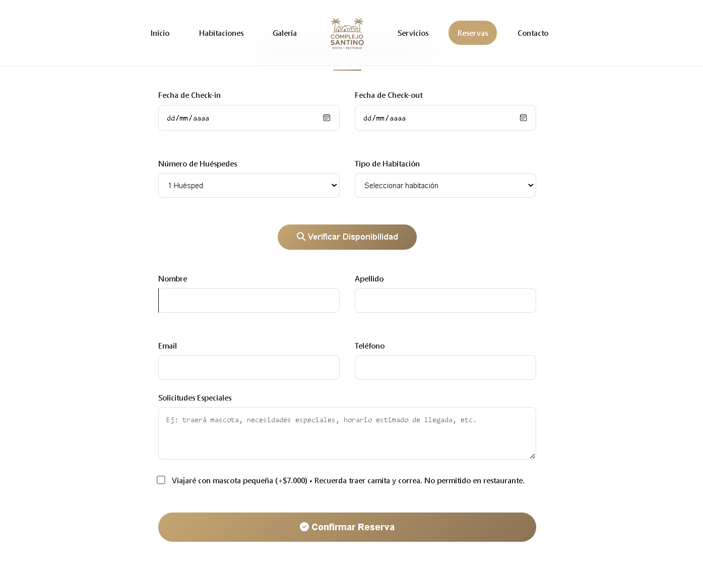 Sistema de Reservas - gestión de reservas en hotel